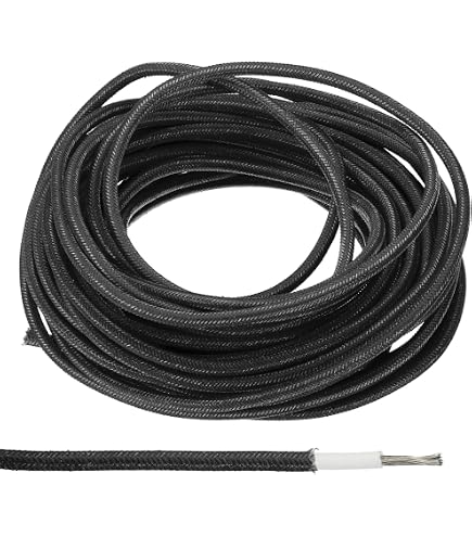 PATIKIL Hochtemperaturdraht 100 Fuß / 30,5 M – 17 AWG, Hitzebeständig Bis 932°F / 500°C