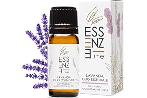 ESSENZE.ME PURO, ELEGANTE BENESSERE ESSENZE OLIO ESSENZIALE DI LAVANDA Puro al 100% Naturale, Profumo Ambiente Aromaterapia Per Diffusori INCI Lavandula Angustifolia Oil, Controllato e Confezionato in ITALIA.