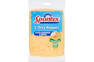 Spontex 2 mopas de Esponja Gruesa, 16 x 12 cm