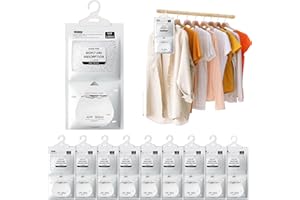 ROTKUSZ 10 Pezzi Sacchetti per Deumidificatore Antimuffa,230g Sacchetti Deumidificanti per Guardaroba Sacchetti a Prova di Umidità, Granuli Deumidificanti Appesi per Guardaroba, Cucina, Camera da Letto, Bagno