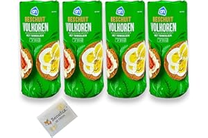 AH Beschuit Volkoren Holland Zwieback Multipack 4x 130g + Benefux. Erfrischungstuch