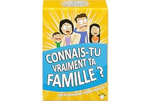 MOOSE Connais-tu Vraiment ta Famille ? Un Jeu de Cartes Familial et Amusant avec des sujets de Discussion intéressants et des défis délirants, pour Les Enfants à partir de 8 Ans, Les Ados et Les Parents