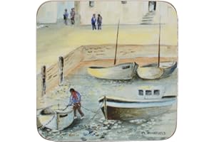 Creative Tops Podstawki Romantic Garden, z korkowym spodem, w 6-częściowym zestawie, 10,5 x 10,5 cm