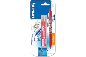 Pilot, FriXion Ball, penne a sfera con inchiostro termosensibile, punta media, confezione da 3 pezzi red