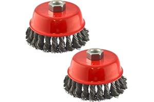 AB TOOLS Brosse coupe fil volant 100mm pour 7" ou 9" Angle Meuleuse Twist Knot à 2PK236
