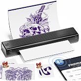 Itari Tattoo Thermocopier, Tattoo Printer with 10 Sheets of Transfer Paper, Thermal Tattoo Printer, Printing Presses Compatib