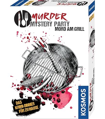 Kosmos 695125 - Murder Mystery Party - Tödlicher Wein - Das Krimi-Dinner für zu Hause, Komplett-Set für genau 6 - 8 Personen ab 16 Jahren, Partyspiel, Krimi-Dinner Box