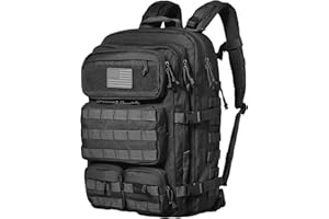 Falko Tactical Mochila táctica 50 L, 2,4 veces más resistente, gran mochila militar Molle, de alta resistencia, para trabajo y actividades al aire libre