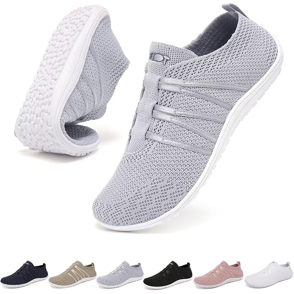 Puxowe Scarpe basse da donna, casual, senza lacci, leggere, basse, in maglia, 1905/Nuda, 7.5 Puxowe Scarpe basse da donna, casual, senza lacci, leggere, basse, in maglia, 1905/Nuda, 7.5