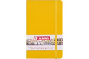 Talens Art Creation Sketchbook - Amarillo oro - 13x21 cm - 80 hojas - 140 g/m² - Diario de dibujo sin ácido