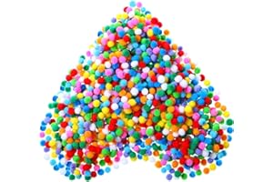 JRANCC Mini Pompons 2000 Stücke 10mm DIY Filzkugeln für Handwerk Herstellung Hobby Bedarf und DIY Kreativen Handwerk Dekorationen