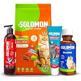 Mega Kısırlaştırılmış Kedi Mama Seti - 9 kg Somonlu Kısırlaştırılmış Kedi Mama - Sterile Paste - Fish Oil - Solomon Plus B Da