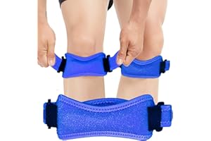 FEVAN Pack 2 ginocchiere Menisco e Ligamento - Ginocchiere antiscivolo regolabili - Ginocchiera unisex in neoprene - Ginocchiere Crossfit - Ginocchiere Rotuliana.