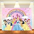 Party Baazaar Princess Doll Birthday Banner | Doll Theme Party Backdrop for Girls | Princess Decoration Banner | Happy Birthday Backdrop (Pack of 1, Size: 5x4 Feet)