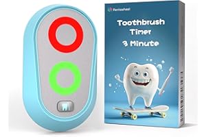 FERRISWHEEL Toothbrush Timer for Kids 2 to 3 Minutes, Funny Novelty Timer, Gift for Kids Adults, Magnetic Waterproof Timer with Color Lights in Bathroom for Children Training Coach (Blue)