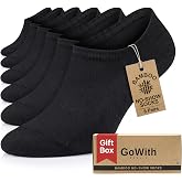 GoWith 6'lı Bambu G&ouml;r&uuml;nmez Kadın Erkek &Ccedil;orap, Dikişsiz Y&uuml;r&uuml;y&uuml;ş Spor Koşu No Show Sneakers &Ccedil;orabı 3103
