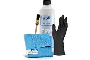 ‎WOLK wolk Backofen- und Grillreiniger Set – Hochwirksamer Ofen- & Grillreiniger, entfernt Eingebranntes & Fett kraftvoll, 500 ml