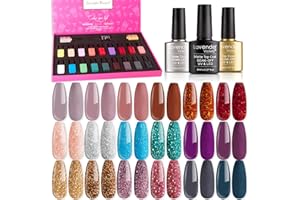 Lavender Violets 21 Pcs Vernis Gel UV Semi Permanent Ongle Lumière Nudité Brillant Couleur Scintillant Vernis à ongles lot Paquet Cadeau LED Kits De Manucure F997F