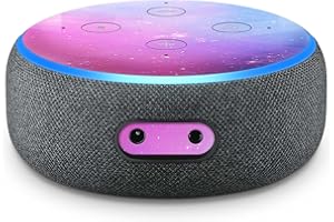 Skins4u Aufkleber Design Schutzfolie Sticker kompatibel mit Amazon Echo Dot 3.Generation Skin Cover Folie selbstklebend (Fantastic)
