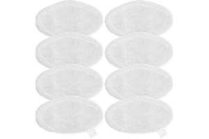 FINEVERNEK 8 Pièces Vadrouilles de Rechange Lavables pour Brosse PAEU0332 Polti Vaporetto Vaporforce pour SV440, SV400, SV420, Smart 100 T