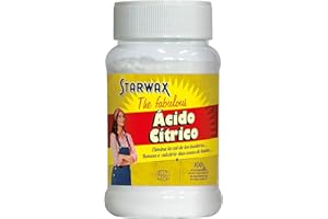 Starwax The Fabulous Ácido Cítrico en Polvo 400 gramos - Limpiador Multiusos, Desincrustante de Suciedad y Óxido - Quitamanchas - Limpia y elimina la cal, el sarro