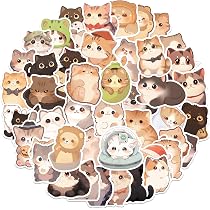 Ensemble D'autocollants Avec Des Visages De Chat Mignons Pour Carnet De Beau Chaton Differentes Emotions Chat Triste Visage Souriant Illustration Vectorielle Isolee Drole 32173506