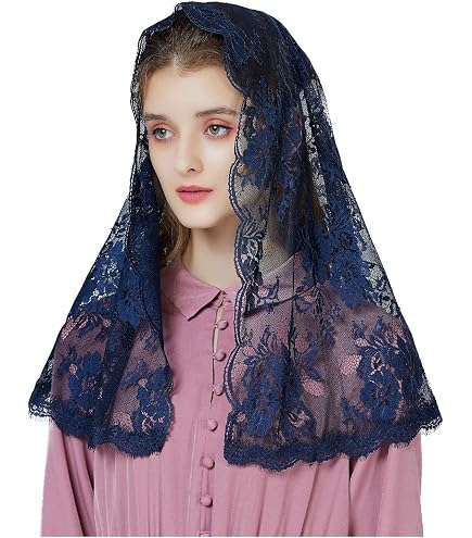Runrayay Voile De Dentelle Noir, Forme D'Infini D'Inspiration Vintage Traditionnelle De Style Espagnol, Tête