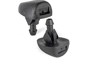 Click&Fit 2 Stück Scheibenwaschdüsen kompatibel mit Citroën C1 C2 C3 C4 Jumpy Space Tour, Peugeot 106 107 205 207 306 Expert Traveller, Opel Vivaro, Zafira Live, Fiat Scudo Talento