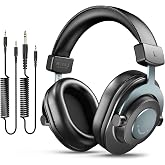 FIFINE Podcast İzleme i&ccedil;in Kayıt &Uuml;zerinden Kulak Kablolu Kulaklıklar i&ccedil;in St&uuml;dyo Monit&ouml;r Kulaklıklar, &Ccedil;ıkarılabilir Kablolarl