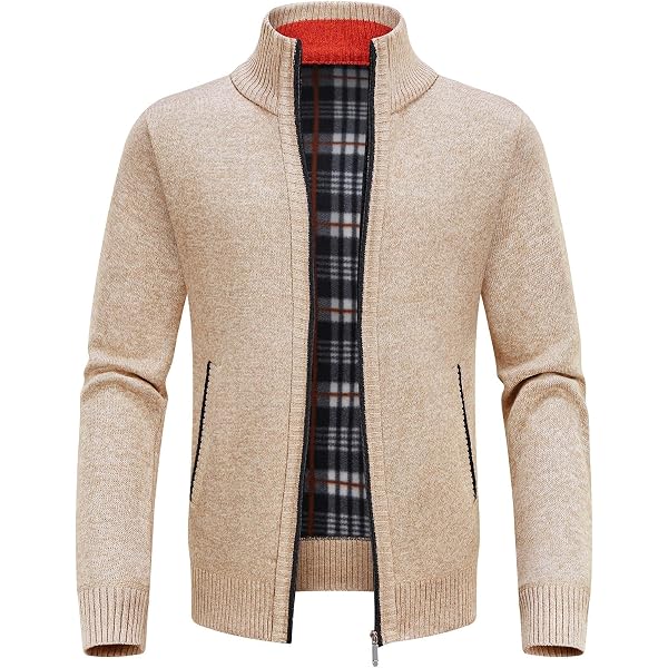 Veste Polaire Homme Décontractée - Capuche, Fermeture éclair, Rayures Imprimées, Pour La Maison Et L'extérieur