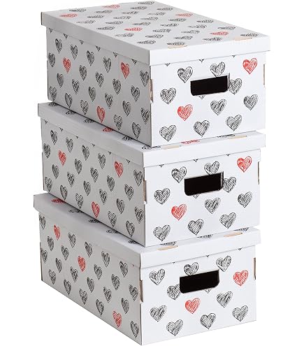 Boîte De Rangement En Carton Avec Couvercle - 25x35x17,5 Cm - Lavande - Idéale Pour Vêtements, Chaussures, Jouets
