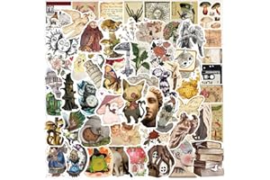 BIMANI 100 PCS Vintage Pegatinas, Estética Retro Pegatinas para Journaling, Botellas de Agua,Portátil, Coche, Calcomanías para Adolescentes Adultos
