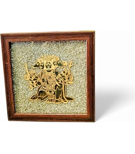 Home Decor Goddess Laxmi Pyrite 3D Frame with Selenite Healing