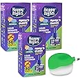 Happy Nights Mama's Choice Lemon Eucalyptus Oil Mosquito Repellent Vaporizer, Mosquito Liquid Refill, Liquid Vapourizer for Mosquitoes - 1 Unit (45 ml Each), Pack of 3 - FORMULATION 1X