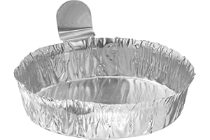 Heathrow Scientific HD14521B Weighing Boats, Aluminum, Medium, 57mm Diameter x 14mm Height (Pack of 100)