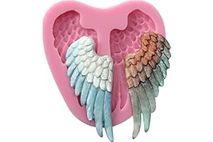 FUNSHOWCASE 8IDE Stampo in Silicone Ali d'Angelo, Acrilico, Marrone