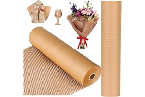 ACTIUSIS Wabenpapier Verpackungsmaterial, Wabenpapier Rolle, Verpackungsmaterial,für Versand Geschirr und Verpackung Porzellan, Lagerung, Tassen, 30 cm x 30 M