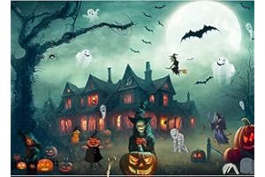 MOJIGE Jigsaw Puzzles for Adults 1000, Puzzles for Adults, Challenging Puzzles, Puzzle Game for The Whole for Women, Gifts for Men, Theme:Halloween Fog Castle
