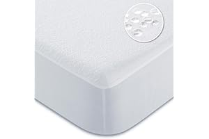 CANDIDO PENALBA, SOCIEDAD LIMITADA CandidoPenalba Protector Colchon Impermeable Microfibra. Cubre Colchon Rizo Resistente. Funda Colchon Impermeable Transpirable. Protector Cama 90 cm. 90x190/200 cm Blanco