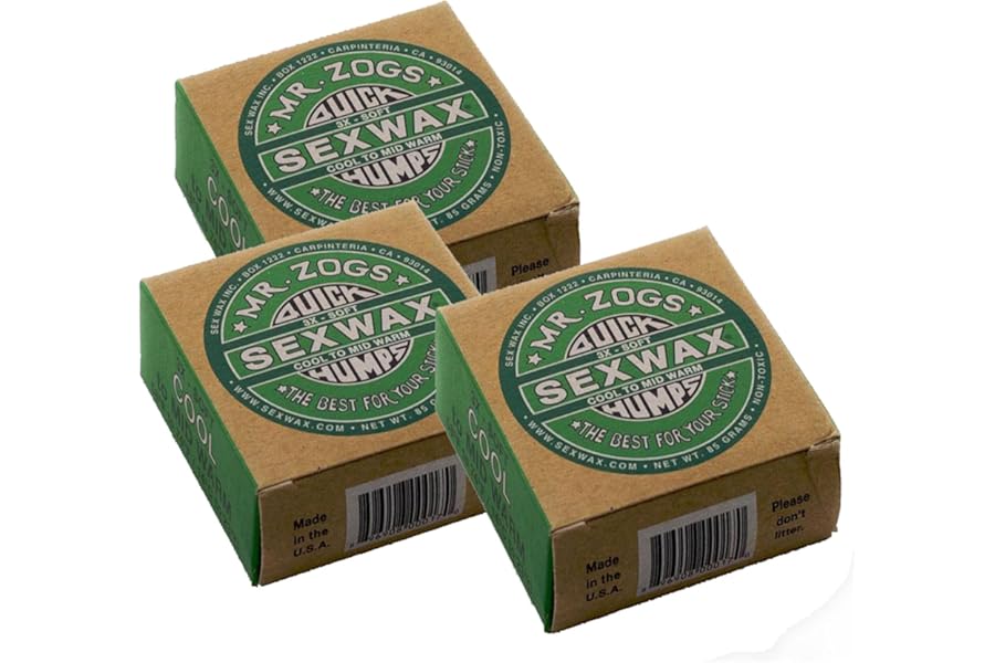 Sex Wax Quick Humps Coconut Pack of 3 (Choose Temperature)