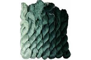 MINGGUXIUYI Natürliches 100% Seidengarn, handgefertigtes Stickgarn, Seidenstickgarn (47)