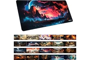 TRAVLN 70x30 cm Desk Mat| Premium Desk Pad Large | 3mm Thick Large Mouse Mat Mouse Pad | Desk Pad Protector for Office and Home | Laptop Desk Writing Pad Blotter Pad (Celestial Seascape)