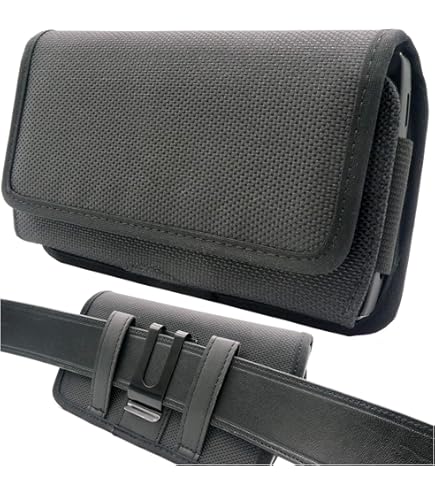 Étui Ceinture Pour Motorola ThinkPhone 25 - Nylon Robuste, Fermeture Velcro, Clip Solide, Noir