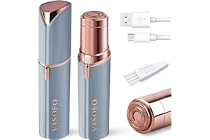 Rimozione dei Peli del Viso per Donne | Dispositivo Rimuovi Baffetti Labbro Superiore Rasoio Viso Donna Mento Peluria Trimmer Elettrico Dermaplane Femminile Pinzette Epilatore Ragazze VISOFO (Blue)
