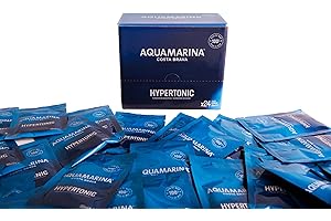 AQUA MARINA COSTA BRAVA "AQUAMARINA HYPERTONICA - 100% Agua de Mar en Sobres (30ml) | Recarga Natural de Minerales y Electrolitos para Deportistas y Bienestar Diario " (6 sobres hipertónicos de 30ml.)