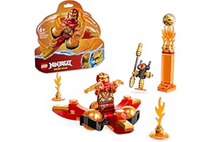 LEGO 71777 Ninjago Le Salto Spinjitzu : Le Pouvoir du Dragon de Kai, Jouet Toupie Ninja à Collectionner pour Enfants Dès 6 Ans, avec Minifigurine Kai, Idée Cadeau