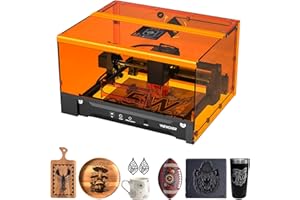 ‎WOXCKER Laser Graviermaschine, L2 Flex 5.5W mit Gehäuse Beiliegender Lasergravur Maschine, Gravieren und Schneiden Holz beschichtetes Metall Glas Geeignet für Anfänger (Class 1, 5500mW)