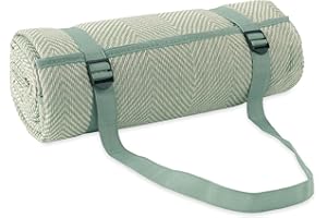 ‎PACO HOME Paco Home Picknickdecke Outdoor wasserdicht - Faltbar & leicht, Sand- & schmutzabweisend - Stranddecke Camping Garten Festival Decke, Farbe:Grün, Größe:200x300cm