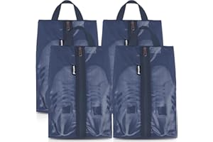 Prezon Torby podróżne na buty, wodoodporna siatka TPU, wytrzymały zamek błyskawiczny YKK, torba do przechowywania butów, organizer na buty, torba na buty unisex, do podróży lub przechowywania w domu,