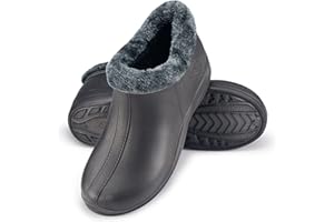 ESTRO Bottes de Jardin Femme - Sabot de Jardin Homme Sabot Fourré Homme Sabots Fourrés Botte Jardinage Femme A16